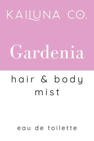 Gardenia Natural Hair & Body Mist Spray, Pure Essential and Fragrance Oils, Alcohol-Free, Handmade in California, 0.5Fl Oz