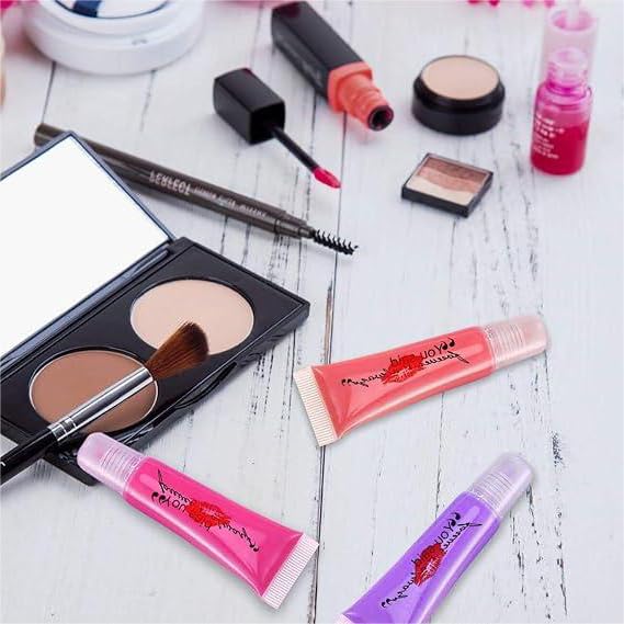 20 PCS Empty Lip Gloss Tubes - 10ml Clear Lip Balm Tubes with 5ml Syringes - Refillable Squeeze Lip Balm Containers - Mini Cosmetic Soft for DIY Lip Gloss and Travel Toiletries