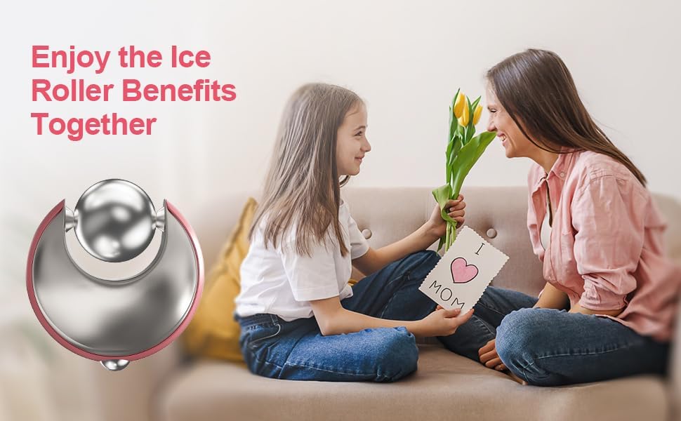 Facial Roller, Ice Globes for Face and Eyes 360° Rotating