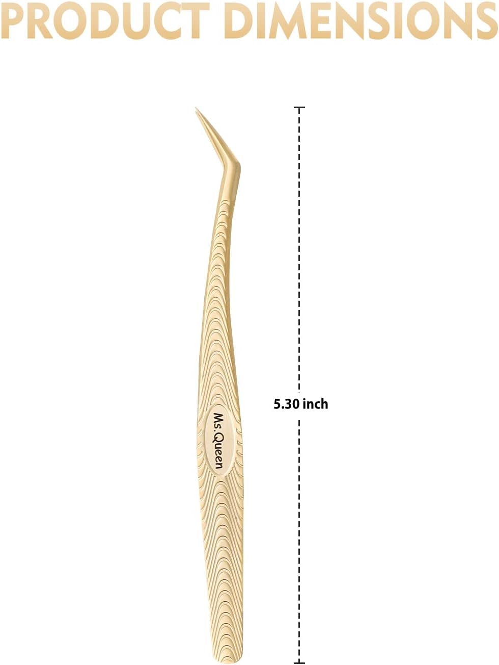 Ms.Queen Lash Tweezers for Eyelash Extension-Professional Lashing Tweezers for Mega Volume Mink Eyelashes Extensions Applying