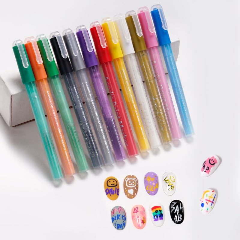 Nail Polish Pen, 1 PCS Nail Art Pen, Nail Pencil, DIY Drawing Painting Pen, for Nails DIY (Coffee)