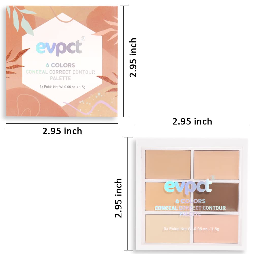 Concealer Cream Makeup Palette Color Corrector,Under Eye Brightener Concealer Dark Circle Concealer Palette,Waterproof Foundation Cream Based Makeup Palette Full Face Contour Kit for Beginners