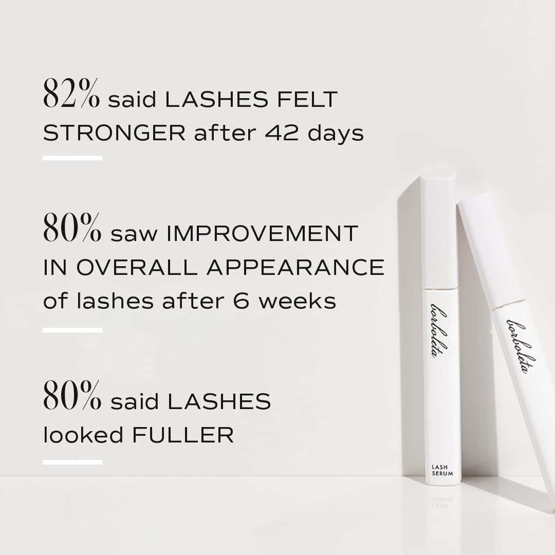Borboleta Lash Serum - Eyelash Serum for Longer, Thicker, and Fuller Looking Eyelashes, Eyelash Enhancing Serum - (Travel Size, 1 Month Supply)