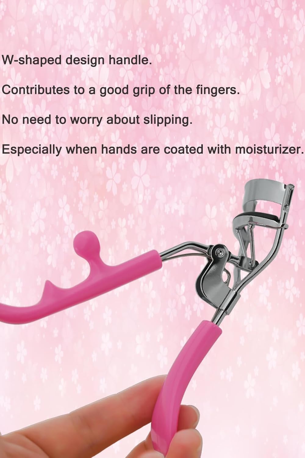 Eyelash Curler and Eyelash Separator Tool, IMMER LIEBEN Eye Lashes Curler with Rubber Replacement Pads Easy to Use for Most Eye Shape 8-Second Long-Lasting Curl Pink