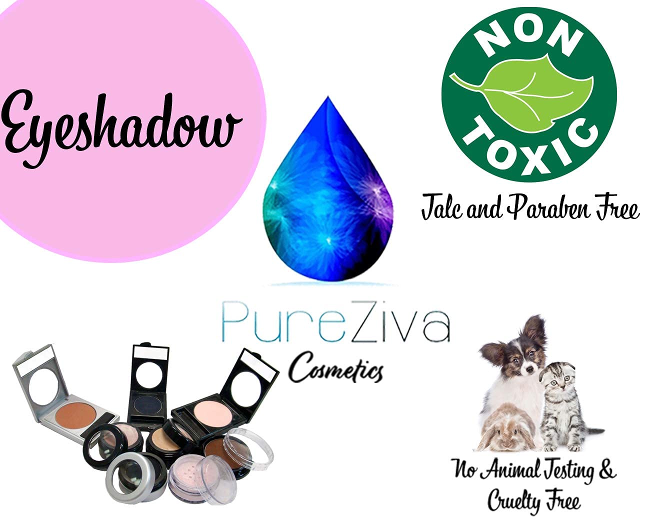 Brazilian Brown Cinnamon Chestnut Bronze Pressed Powder Single Vegan Eyeshadow; Talc, Paraben & Cruelty Free