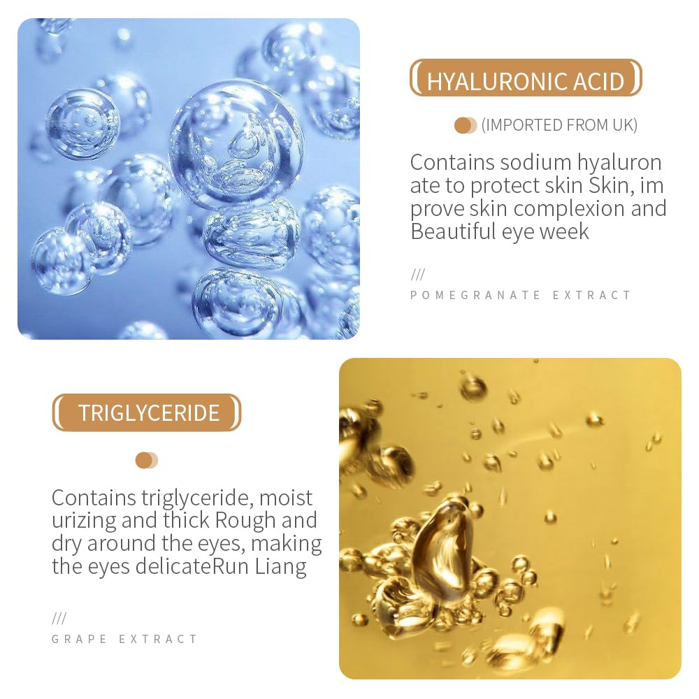 Rice Extract Eyes Cream Moisturizing And Smooth Texture Rice Raw Pulp Essence Around Eyes Care