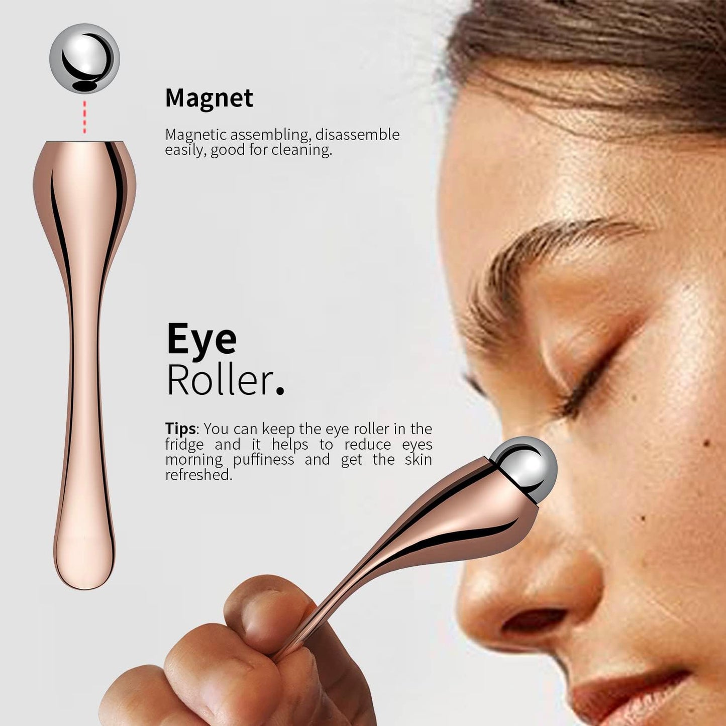 NågraCoola CLIE Silicone Face Scrubber, Facial Cleansing Brush, Rechargeable, Waterproof Face Scrub Brush for Deep Cleansing, Exfoliating, Massage, with Eye Roller, for Women and Men-Black