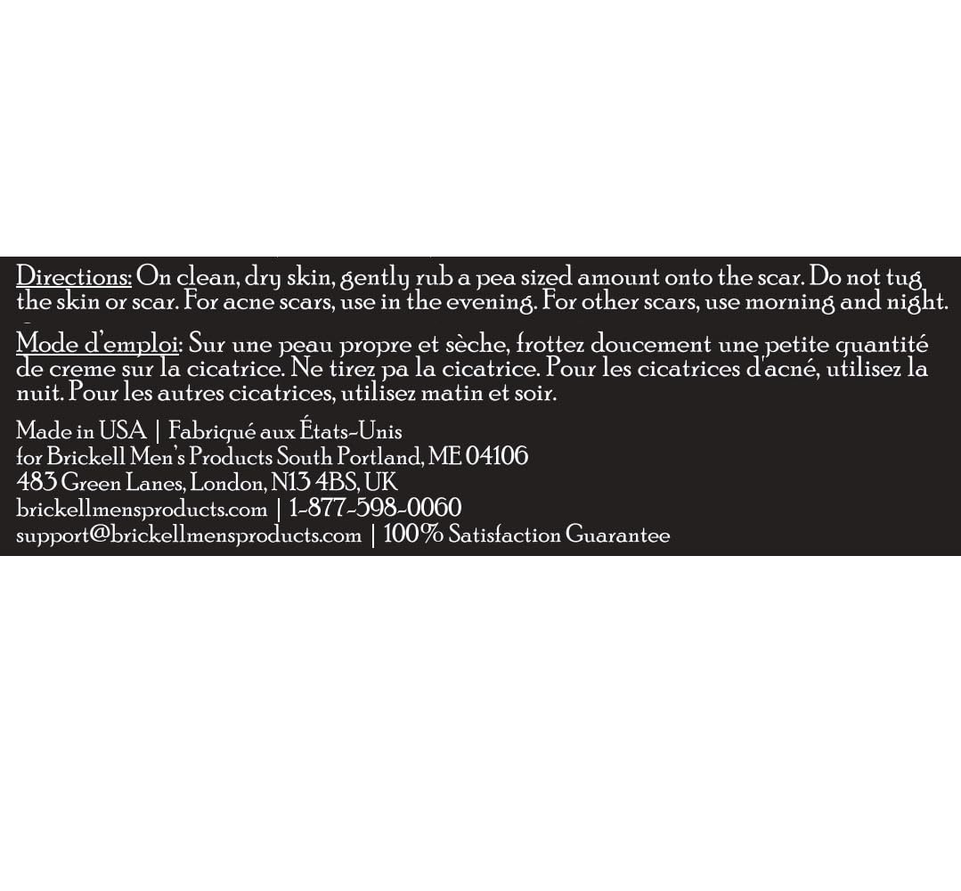 Brickell Men's Clearing Scar Cream for Men, Natural and Organic Scar Clearing Cream to Reduce the Appearance of Scars and Even Skin Pigmentation, 2 Ounces, Scented