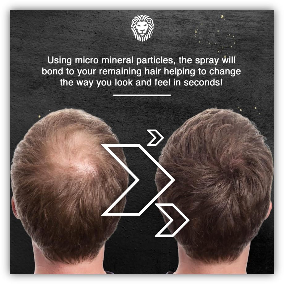 Hair Thickening Fiber Spray by Mane (100 ml, Black)