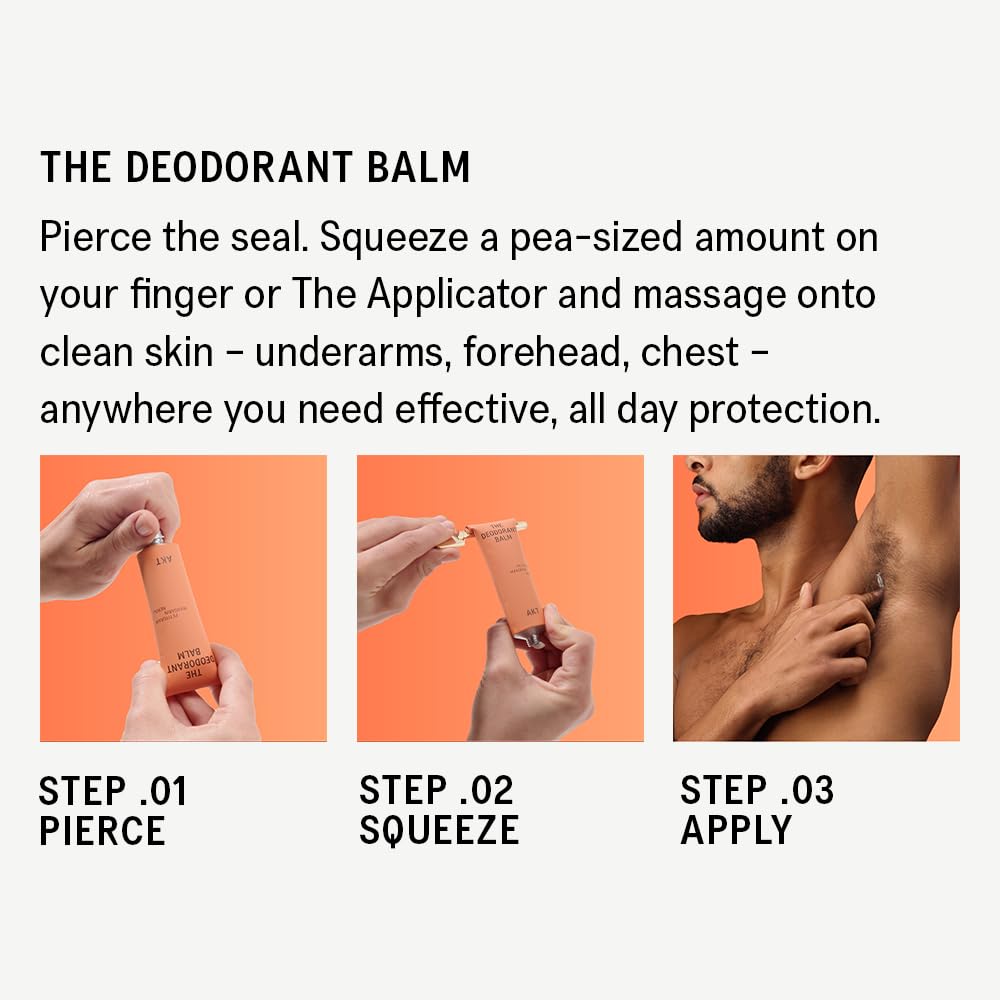 AKT Deodorant Balm 1.7 Fl Oz, Natural Deodorant for Men and Women, Award-Winning, Multi-use, Fragrance Free Cream Deo Without Aluminum, Suitable for Sensitive Skin, Plastic Free, All Genders
