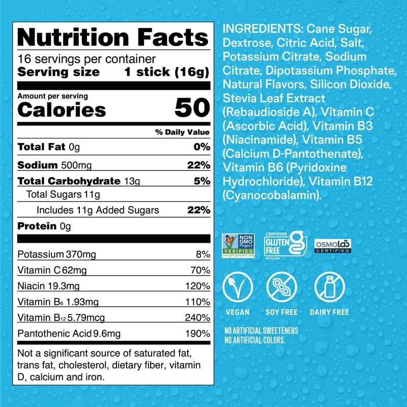 Liquid I.V.® Hydration Multiplier - Orange Vanilla Dream | Electrolyte Powder Drink Mix | 1 Pack (16 Servings)