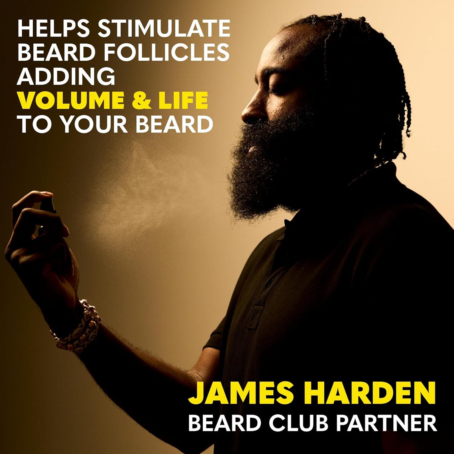 The Beard Club Biotin Vitamin Spray for Facial Hair Growth - Natural Formula for Fuller, Thicker Beard, Easy-to-Use, Nourishing & Soothing for All Beard Types & Skin