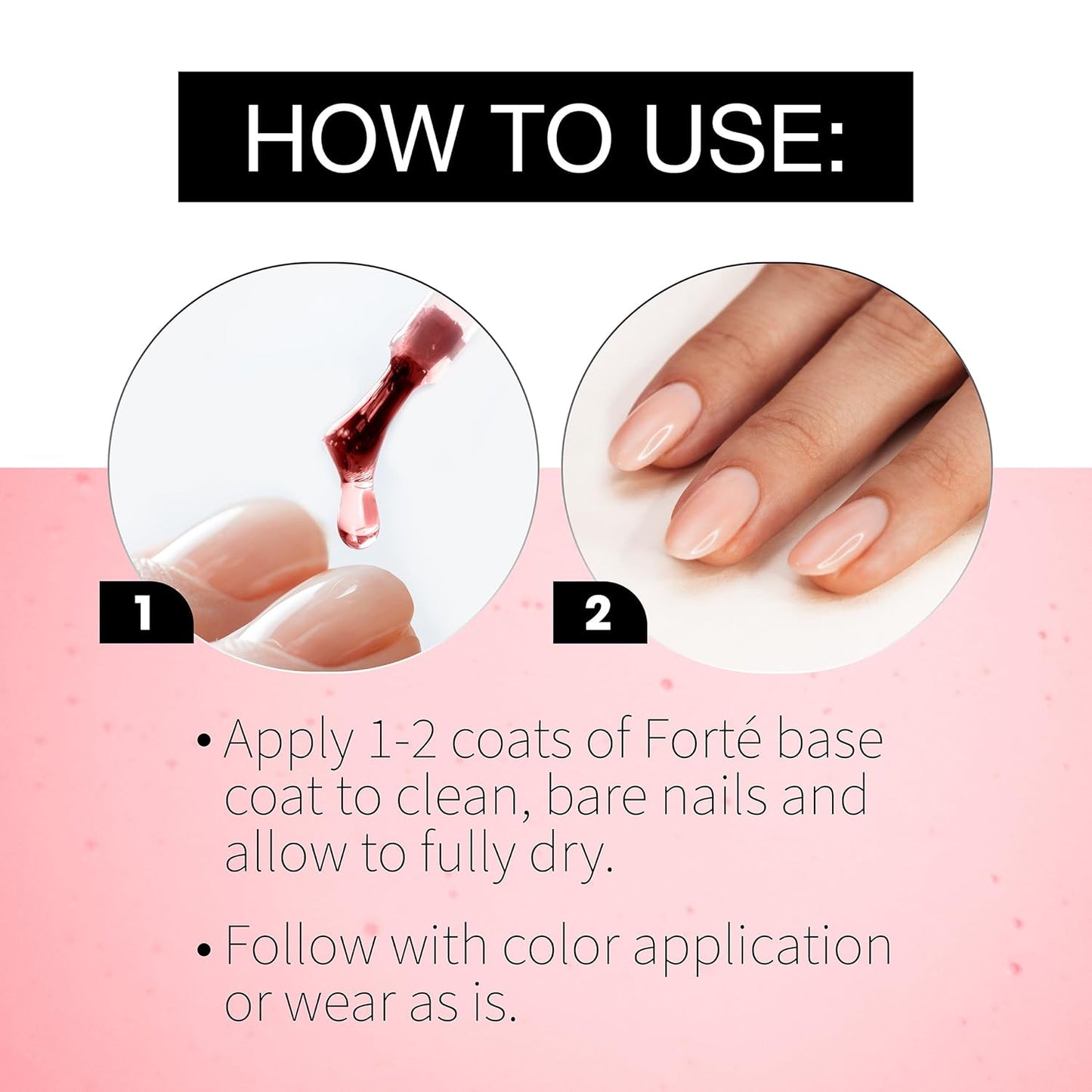 Seche Forte Strengthening Treatment Base Coat with Biotin & Bamboo, 0.5 fl oz