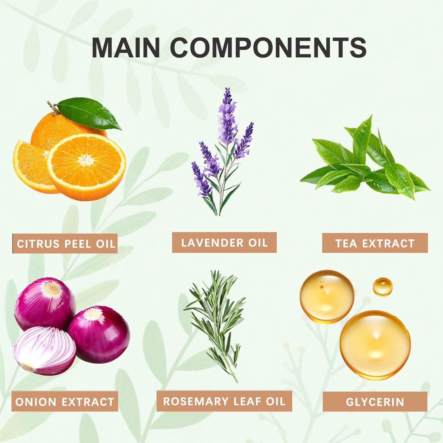 Natural Hair Growth Oil Spray:Rosemary Castor Batana Oil & Rice Water Lotion for Hair Growth ,Promotes Fuller Follicles for Women & Men – All Hair Type