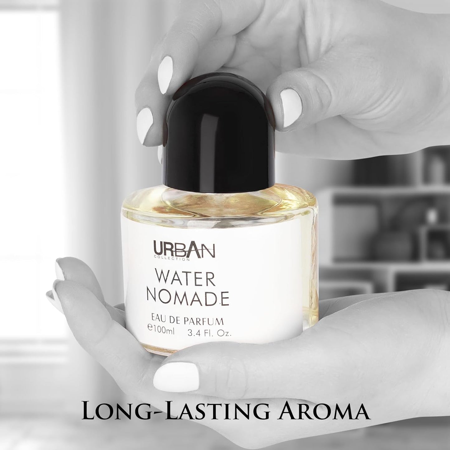 Water Nomade Parfume for Women & Men - Woody Aromatic Fragrance - Top Notes of Bergamot, Lemon, Pepper and Juniper Berries - Base Scents of Amber, Vanilla & Sandalwood - Elegant 100ml Bottle