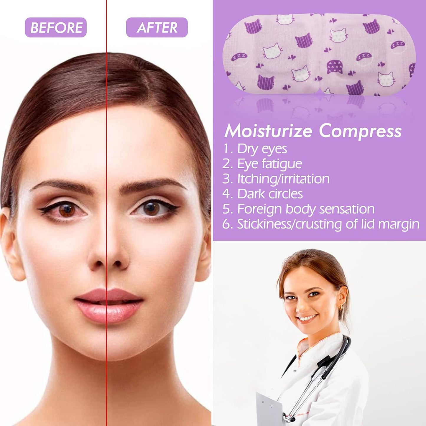 Jekeno Steam Eye Mask, 16 Packs Eye Masks for Dry Eyes Dark Circles and Puffiness, 40-60 Minutes Self Heated Steam Warm Eye Mask, Christmas Spa Gifts for Women