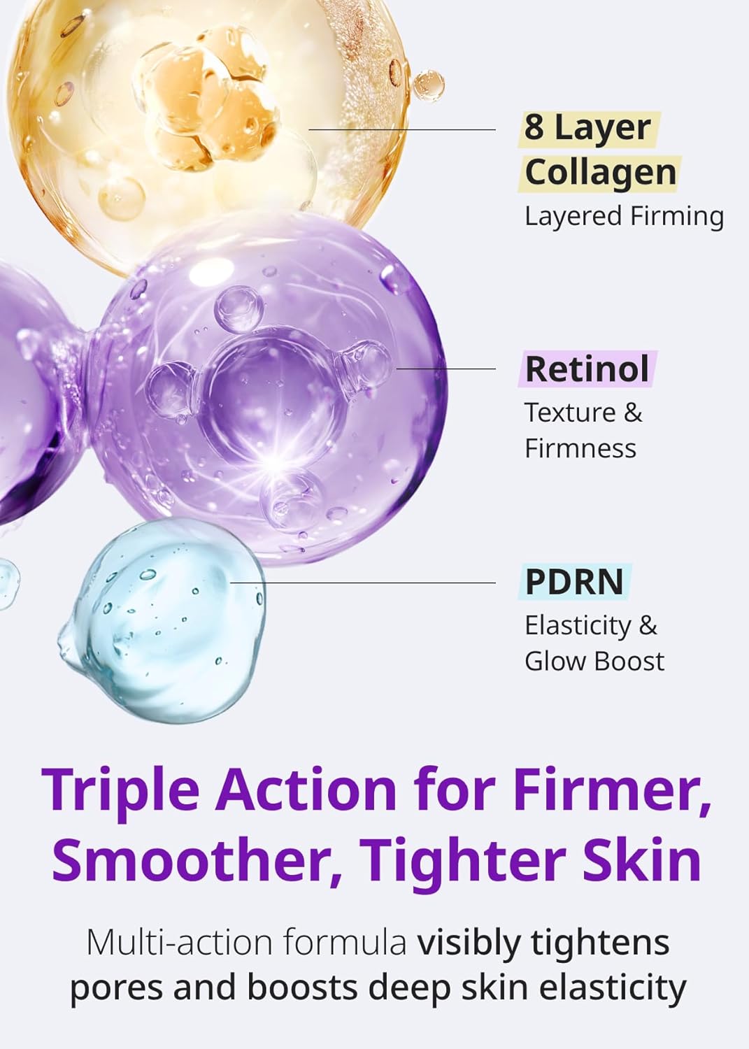 SNP 10,000ppm Deep Collagen + PDRN + Retinol Hydrogel Mask | 8 Layer 125Da Collagen Face Mask | Overnight Facial Mask | Patent Skin Hydration | Hydrating Facial Mask | Face Mask Skin Care | 4 Sheets