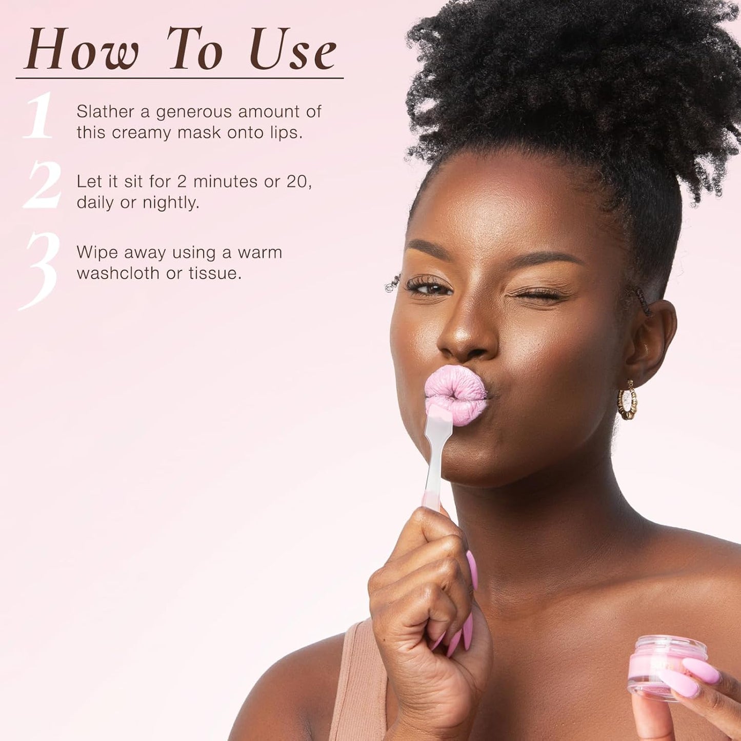 Sara Happ Sweet Clay Mask + Vanilla Bean Sugar Lip Scrub Duo - Exfoliating Lip Treatments, Moisturizers for Dry and Flaky Lips, Vegan (0.47 Oz and 0.5 Oz jars)