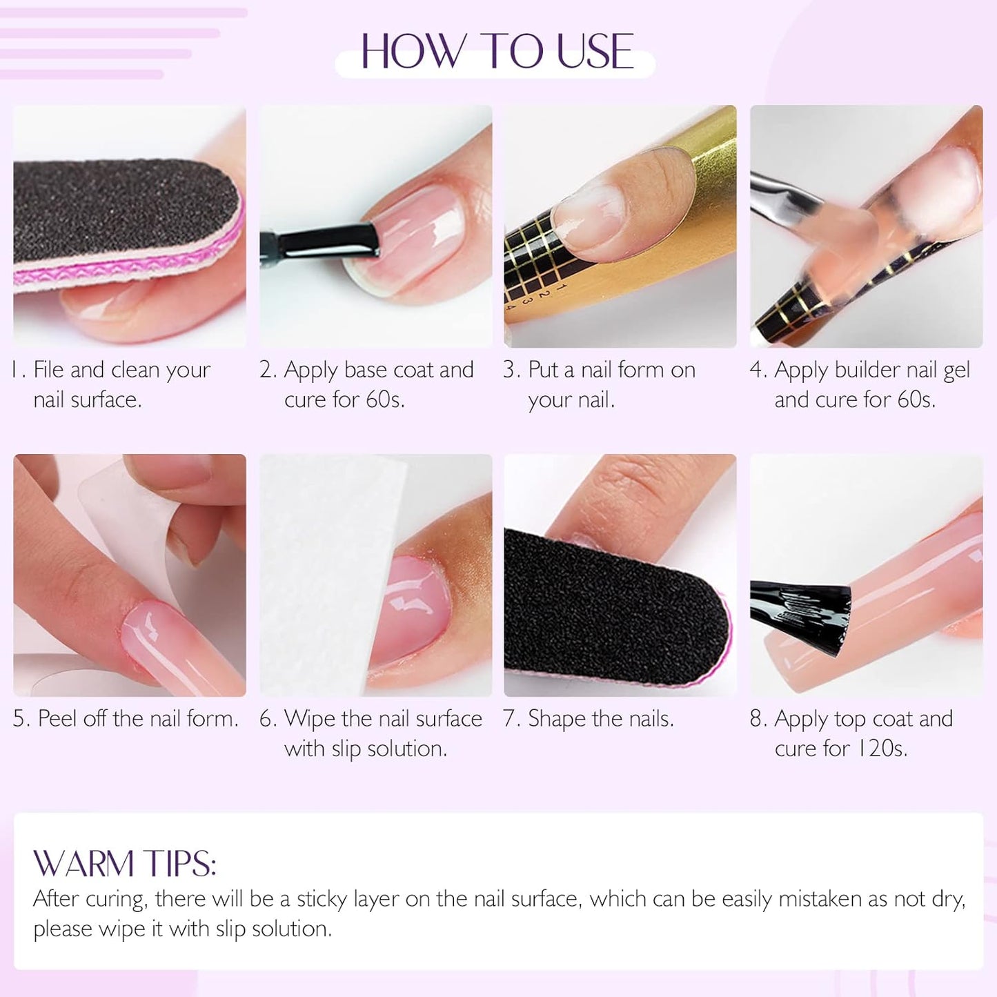 SAVILAND 100 g Builder Nail Gel U V - 3.5 oz Nude Color Hard Gel for Nails High-Capacity for Nail Extension Enhancement Strengthen U V Gel LED Repair Carving DIY Nail Art Manicure Set