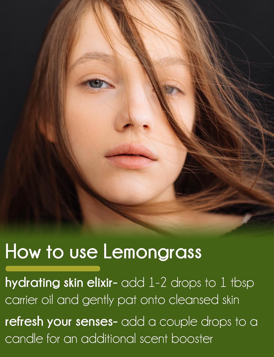 GreenHealth Lemongrass Essential Oil β 16 fl oz (473 ml) β 100% Pure & Uncut | Amber Glass Bottle for Aromatherapy, Cleaning, Candle Making & DIY Use