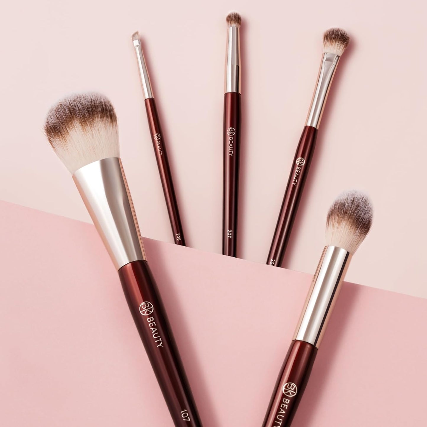 BK BEAUTY - PRECISION BRUSH COLLECTION (5PC) - Professional Makeup Brush Set for Bronzer, Blush, Contour, Powder & Eye Makeup | Premium Face Brushes for Flawless Application