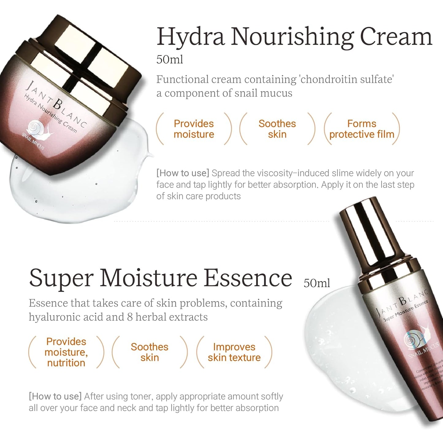 Jantblanc Snail -Mucus Skin Care Set (Skin Care 6 Set)