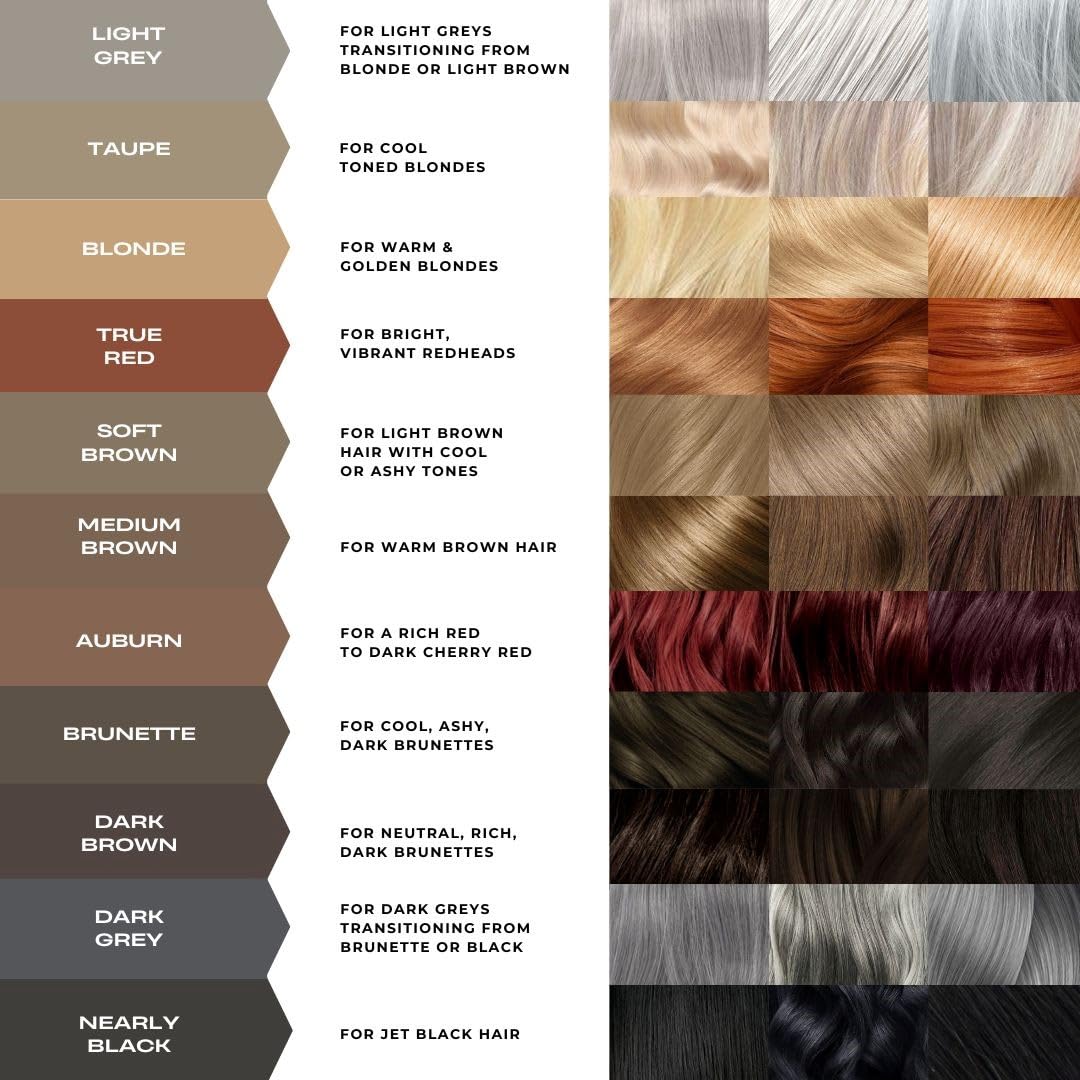 MADLUVV Brow Stamp Refill* - Color Stamp for Brows & Root Touch Up for Women & Men, Instantly Conceal Hair Loss, Grey Hair, Thinning Hair with Stain-Proof/Smudge-Proof Powder Formula (Nearly Black)