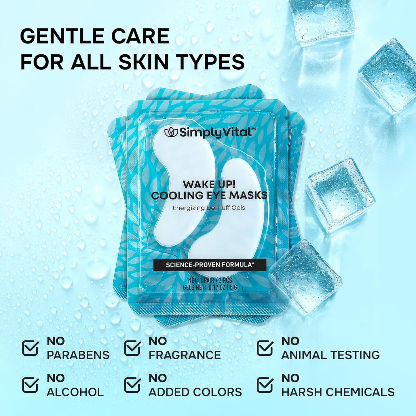 Under Eye Patches for Puffy Eyes and Dark Circles - Cooling Eye Masks for Women & Men with Collagen, Hyaluronic Acid & Retinol - Depuffing Undereye Mask Patches - Parches Para Ojeras - 15 Pairs