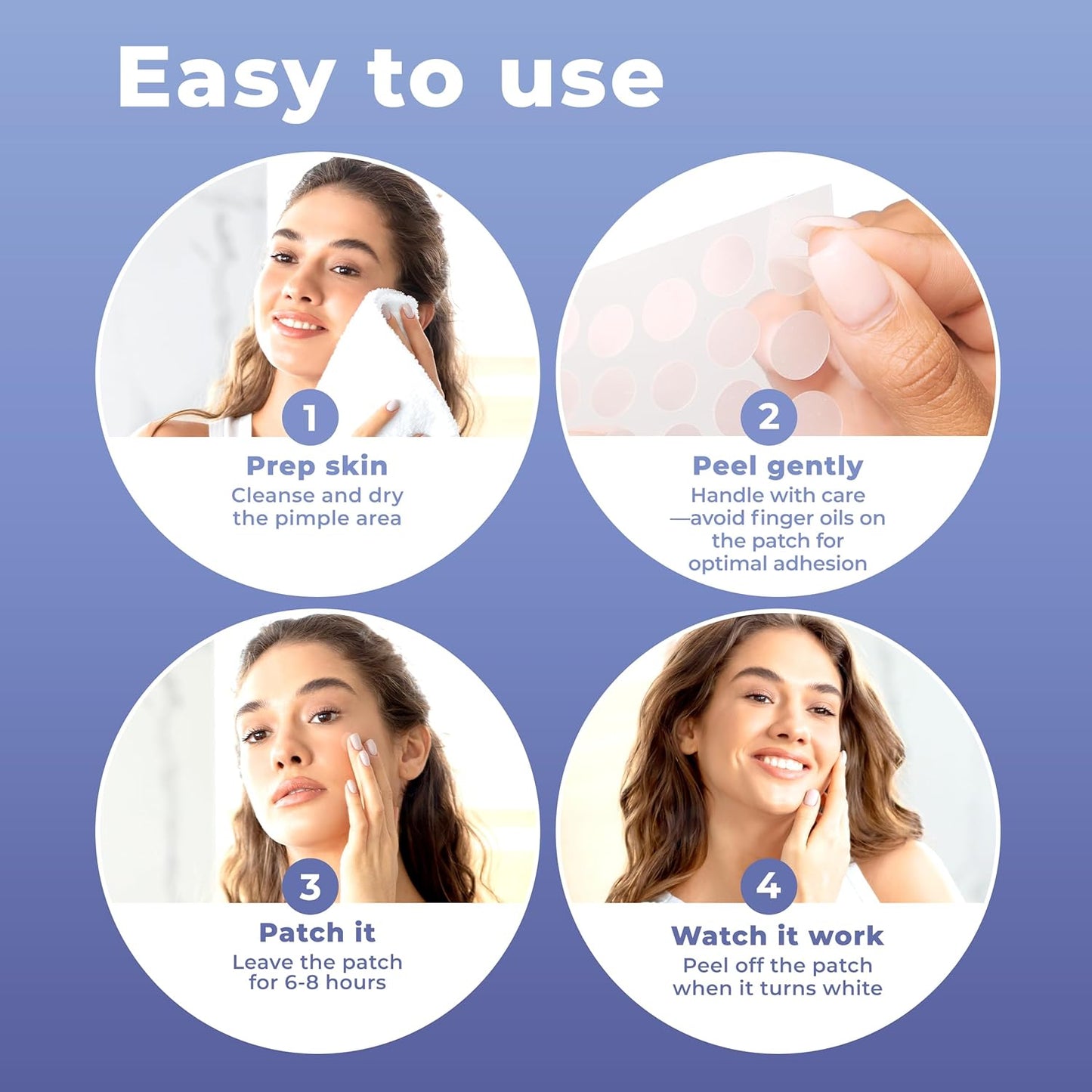 Pimple Patches for Face (240 Patches), Hydrocolloid Acne Patches with Tea Tree Oil & Salicylic Acid, Pimple Patch Pimple Stickers, Hydrocolloid Patch Acne Dots Acne Pimple Patches For Face