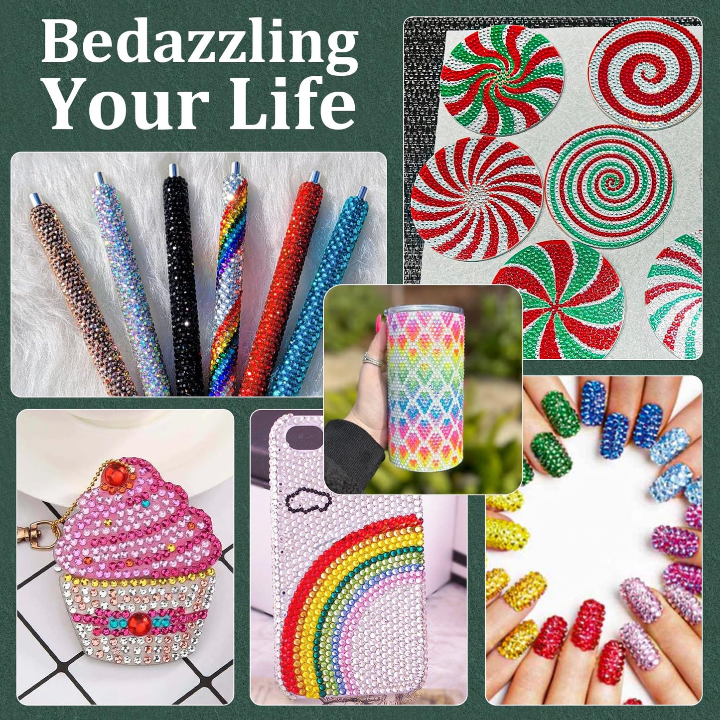 Resin Rhinestones for Crafting with B7000 Jewelry Glue, 1 Box Royal Blue Flatback Crystals with 3Pcs 10ml Glue for Bedazzling Crafts DIY Nail Art Makeup,Non Hotfix Gems for Clothing Shoes