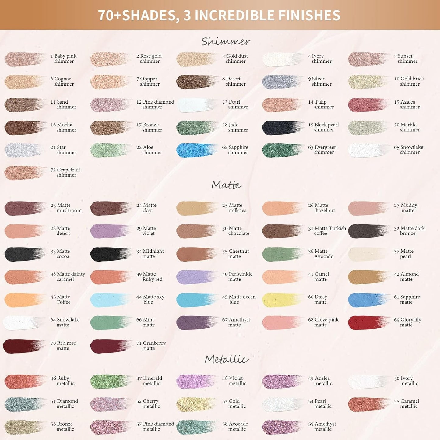 Cream Waterproof Hypoallergenic Eyeshadow Stick, long wear Metallic Glitter Matte Eye Shadow Pencil With Makeup Brush, Eye Brightener, 14 Tulip Shimmer