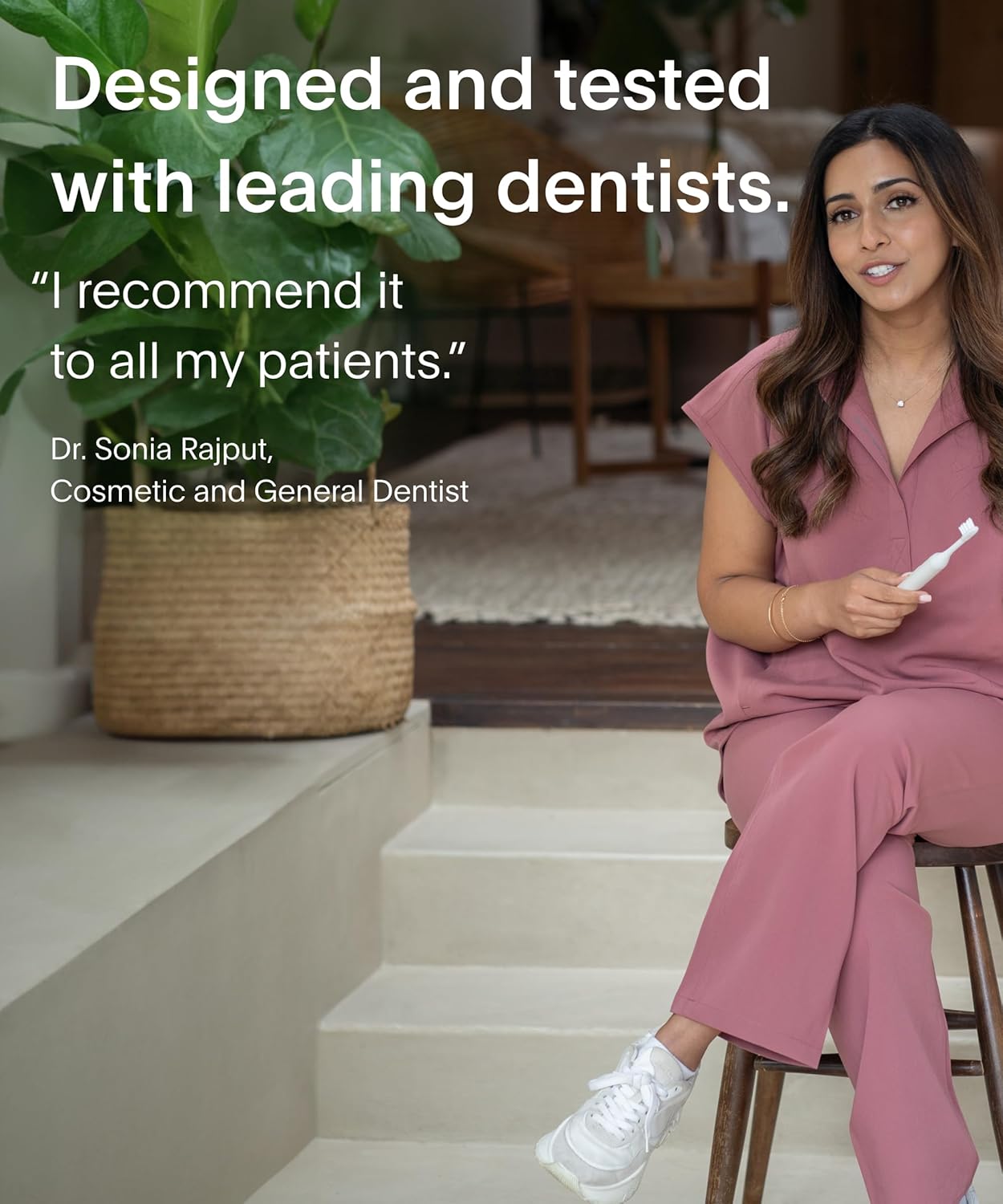 SURI 1.0 Sonic Electric Toothbrush | 40+Day Battery | Designed in California | Sustainable Electric Toothbrush for Adults | Travel Toothbrushes | Tooth Brush | White