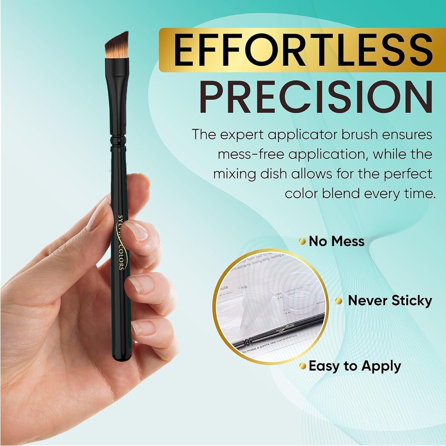 Professional Tint Kit Semi-Permanent 40 Applications Lasts 4-6 Weeks Spot Coloring Set WaterprooF (Light Brown, 25 ML)