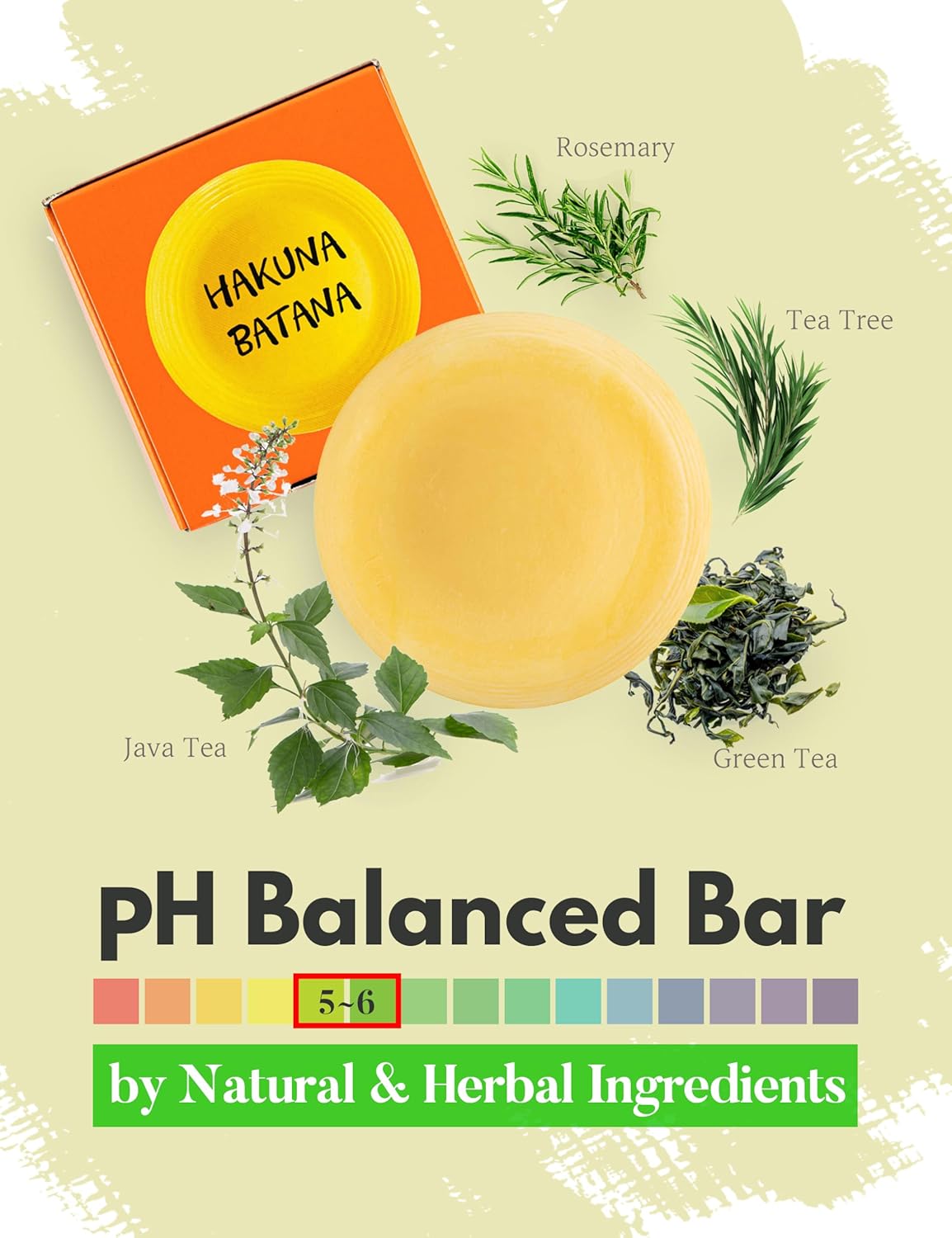 BEAUT'E SEOUL Batana Oil Shampoo Bar for Hair Growth – Natural Herbal Blend, PHA Scalp Exfoliating Cleanser, Sulfate-Free, pH Balanced, Suitable for All Hair Types, 3.52 oz