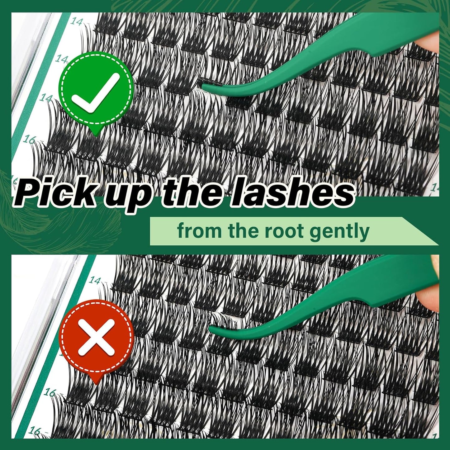 Lash Clusters 144pcs Individual Lashes D Curl 16mm Eyelash Clusters KEYYOU Air Touch Cluster Lashes Super Lightweight Soft Wispy Comfortable Easy DIY at Home(Air03-D-16mm)