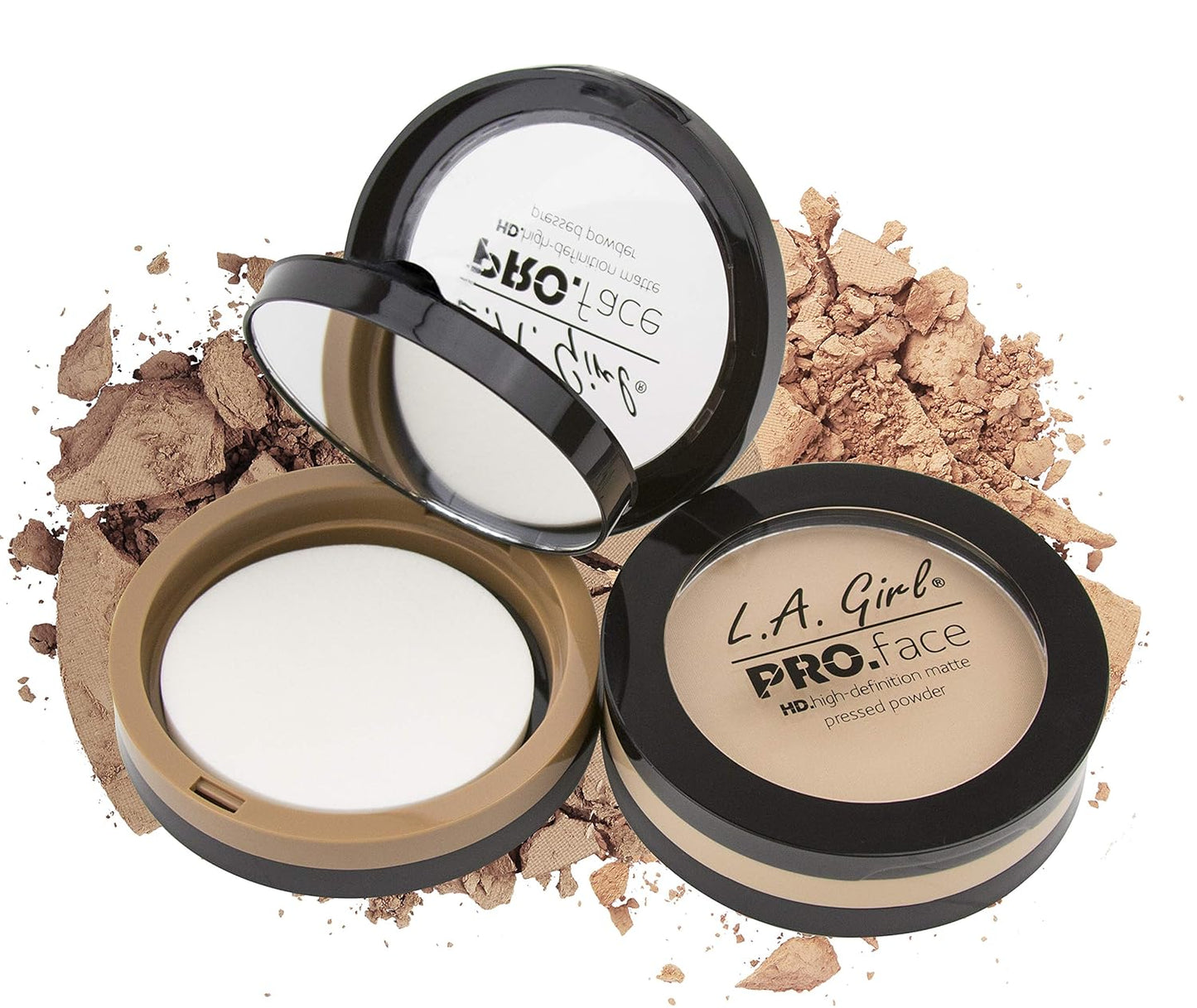 L.A. Girl Pro Face HD Matte Pressed Powder, Fair, 0.25 Ounce (Pack of 3), GPP601