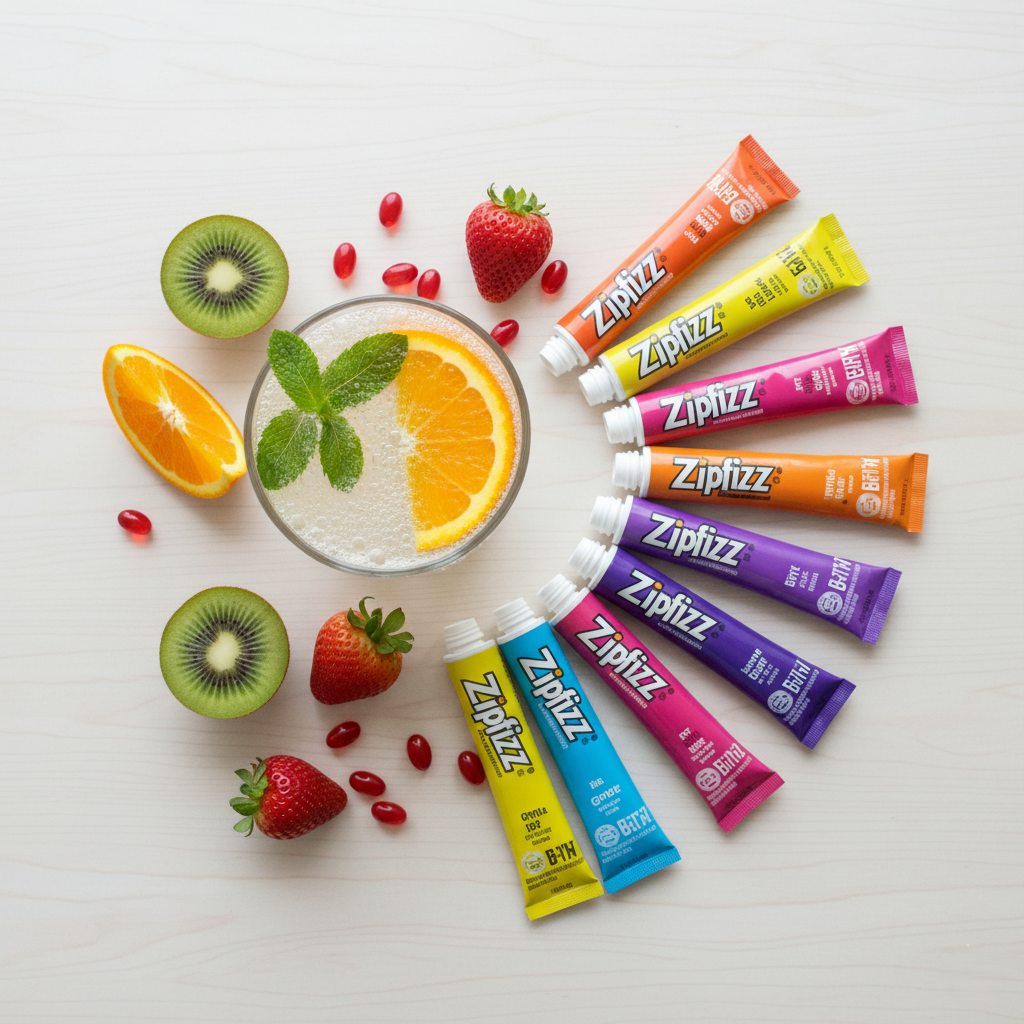 Zipfizz Daily Energy Drink Powder Variety Pack — sugar-free electrolyte & vitamin mix for hydration, focus, and natural energy, available at GlowNovaBeauty.