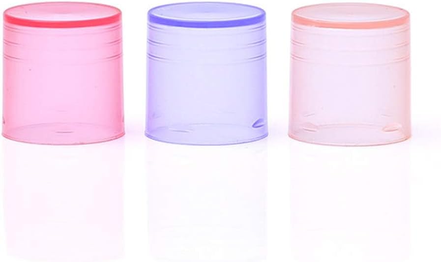 30 Pieces Multicolor Empty Lip Balm Container Tubes Lip Balm Empty Container Clear Tubes with Twist Bottom and Top Cap(Color Random)