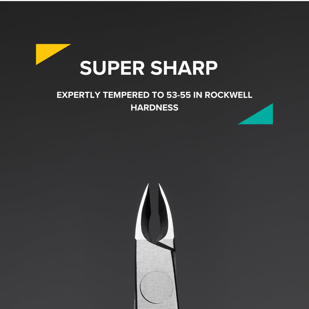 Rui Smiths Professional Cuticle Nippers | Precision Surgical-Grade Stainless Steel Cuticle Trimmer, French Handle, Double Spring, 5mm Jaw (Half Jaw)