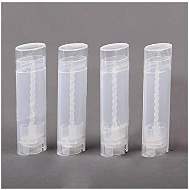 10PCS 4.5g/4.5ml Empty DIY Lip Tubes Holder Containers Vial Refillable PP Plastic Deodorant Crayon Travel Tube Pipe Bottle Lip Gloss Case DIY Lip Balm Gifts For Women Lady Girls(Transparent)