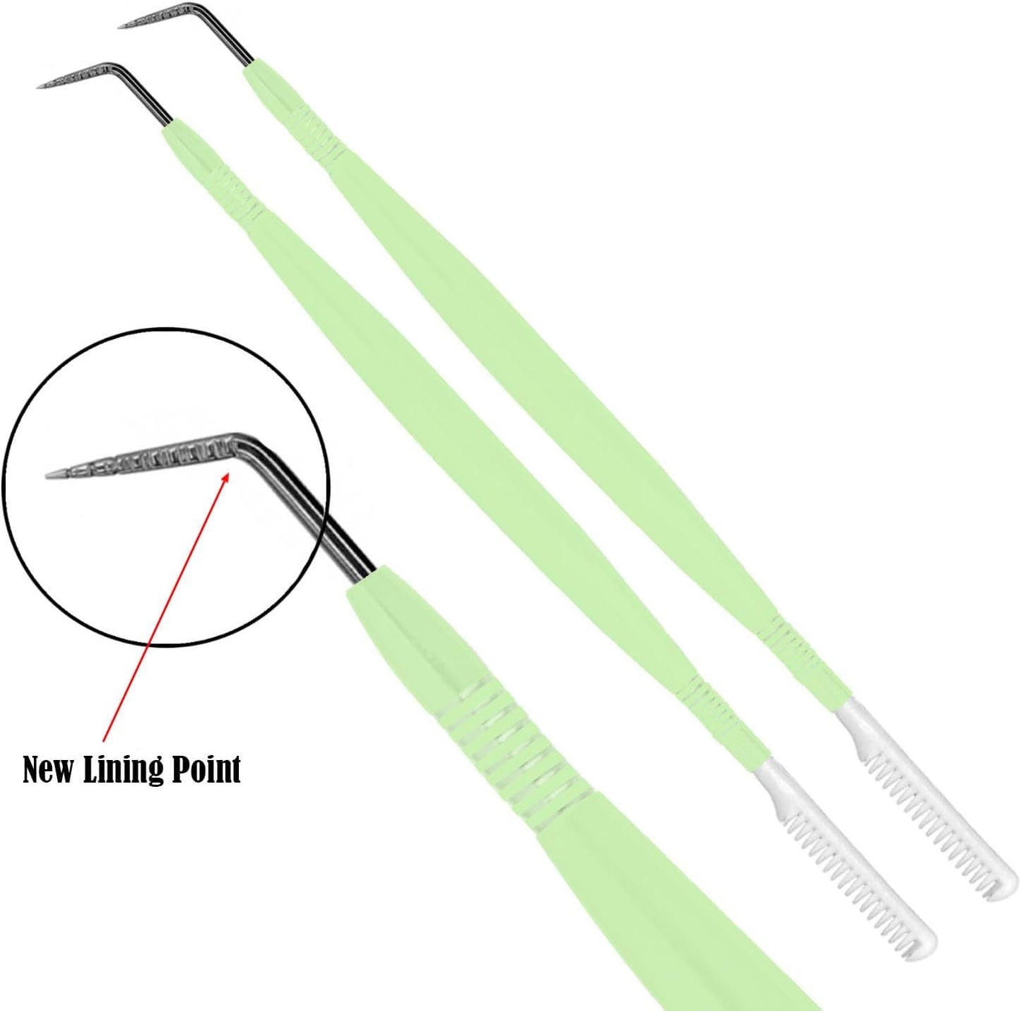 2 Pcs Eye Lash Lift Tool Stainless Steel Y Tool Lash Lift Accessories Precision Lash Lifter Tool - Metal Eye Lash Separator Tool Fine Lash Pro Lash Separator Tool -Professional Lash Supplies Tools