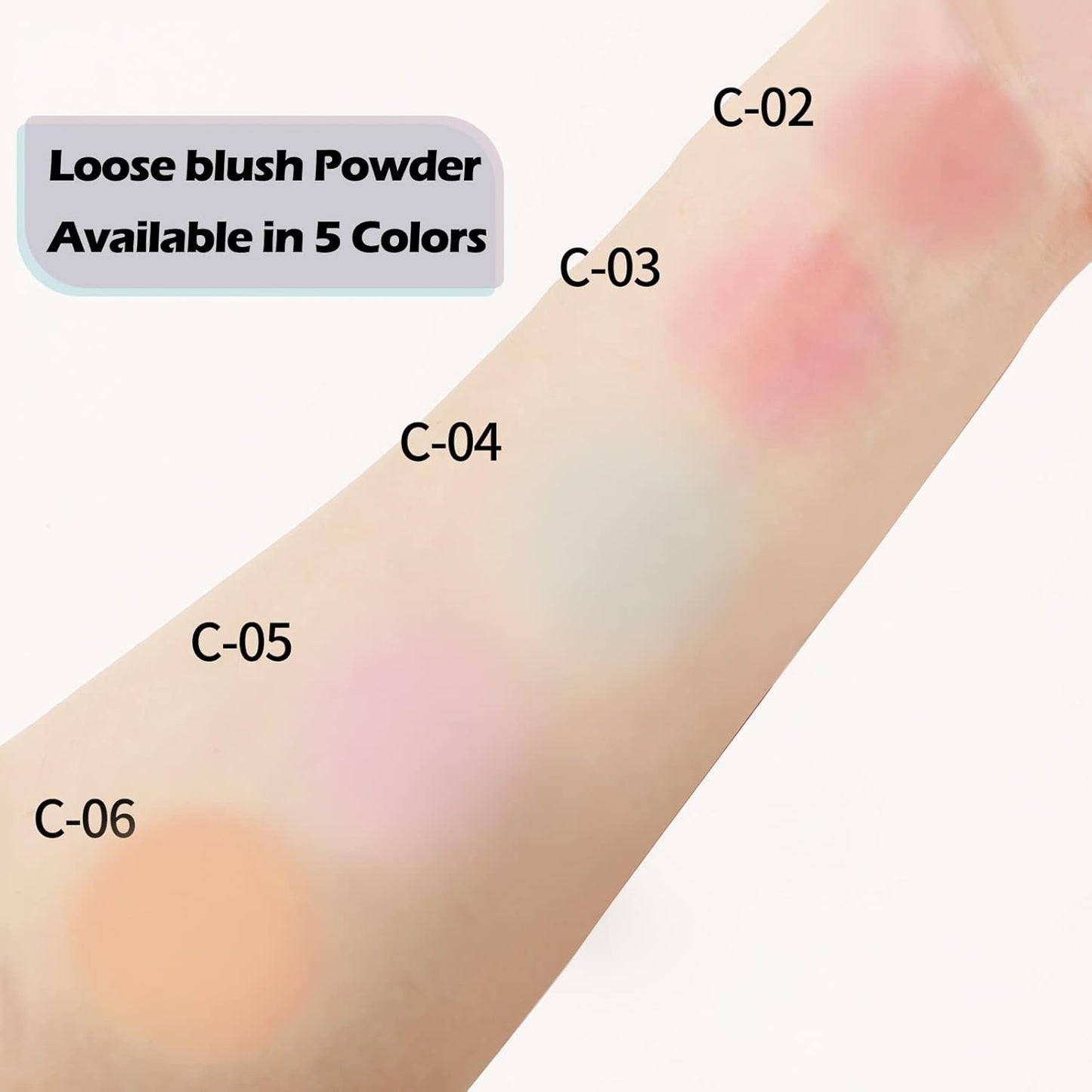 Boobeen Matte Blush Powder Makeup Loose Powder Face Blushes Single Color Blush Rouge Powder Natural Pink Blush for cheeks, Easily Blends, Smoothly with Satin Matte Look