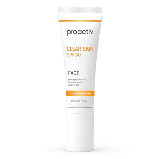 Proactiv Clear Skin Face Sunscreen Moisturizer With SPF 30 - Hydrating SPF Lotion And Sensitive Skin Sunscreen For Oily Skin And Acne-Prone Skin, Oil Free Matte Skincare Sunscreen, 1.5oz
