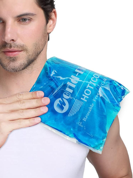 Extra Large Gel Ice Packs for Injuries Reusable Gel Cold Compress for Shoulder, Knee, Back and Neck - Hot and Cold Packs for Pain, Injury, Surgery - Flexible Ice Pack for Injury - 8.3" x 12.4"