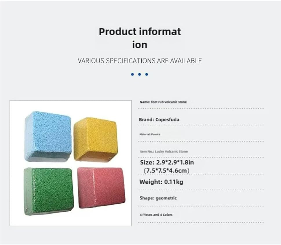 Multi-Color Pumice Stone Set – Ergonomic Trapezoid Foot File, 4-Pack in Pink, Yellow, Blue, & Green – Ideal for Callus Removal, Dead Skin Exfoliation,Cracked Heel Treatment – Durable & Thick