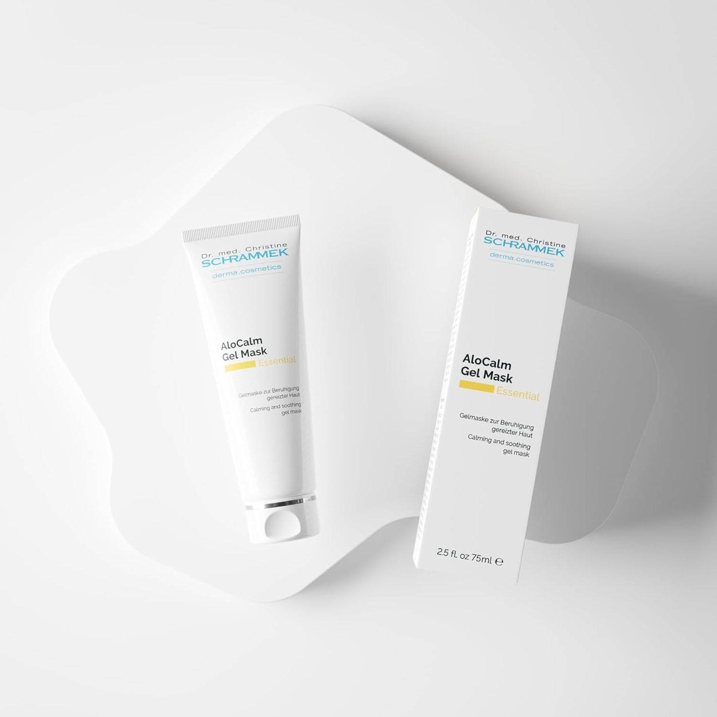 Schrammek Dr AloCalm Gel Mask (2.5 fl oz) – Intensive Skincare with Aloe Vera & Hyaluronic Acid - Hydrates Skin - All Skin Types - Post-Sun Care