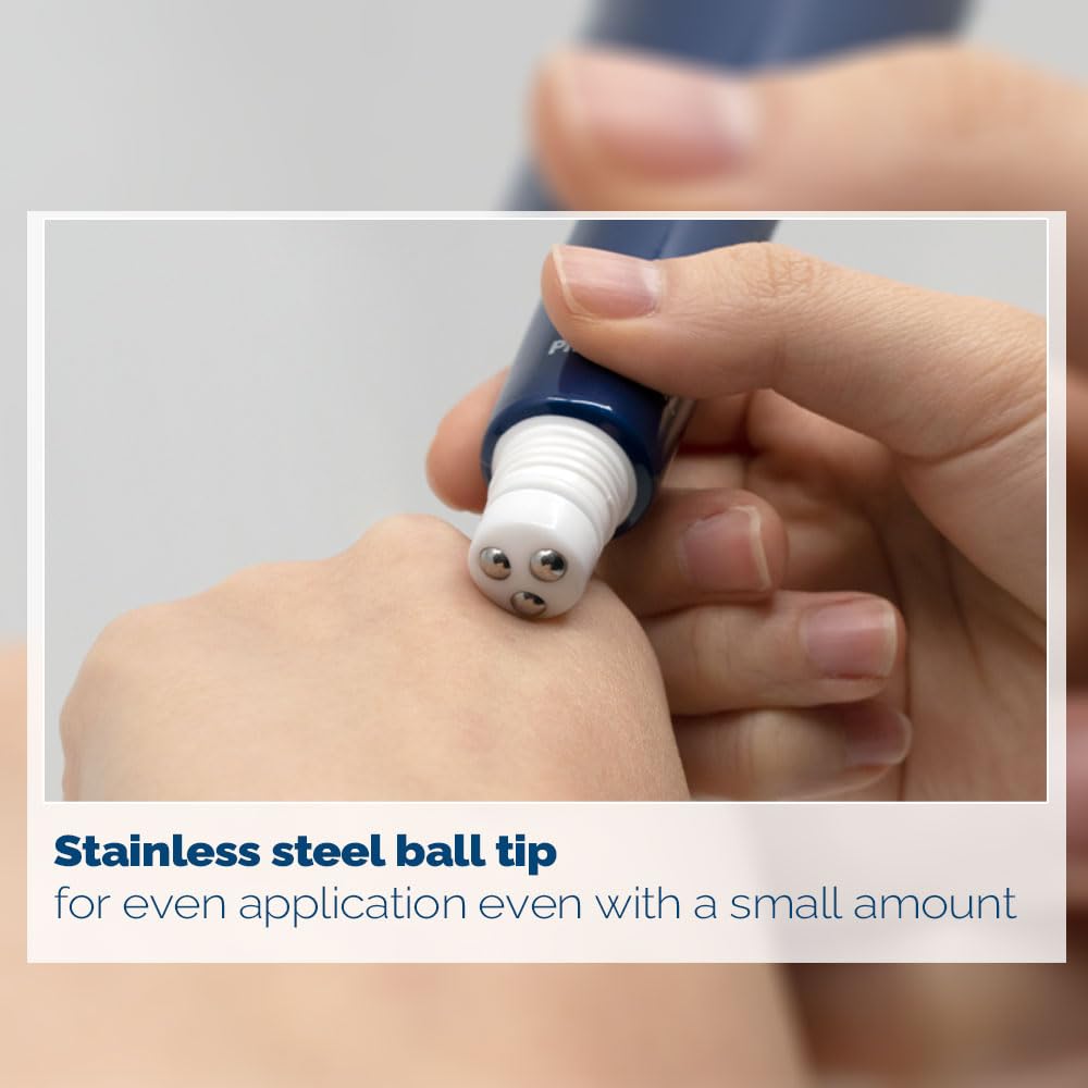 PS.PRETTYSKIN Roll on Eye Cream with Hydrolyzed Collagen and Stainless Steel ball Tip- Under Eye Roller Cream for Elasticity Wrinkles Puffiness Fine Lines-Korean eye cream 30ml/1.01fl.oz.(Collagen)