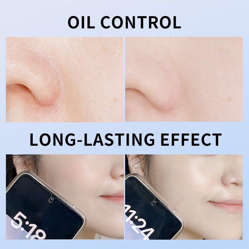 Oil Control Face Pressed Powder, Matte and Smooth Translucent Powder Setting Powder Makeup, Waterproof Long Lasting Finishing Face Powder, Cruelty-free, 0.35Oz (03 Dark)