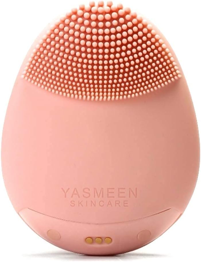 Sonic Facial Cleansing Brush, Waterproof Electric Face Cleansing Brush Device for Deep Cleaning|Gentle Exfoliating|Massaging,Rechargeable,Yasmeen Skincare Co.