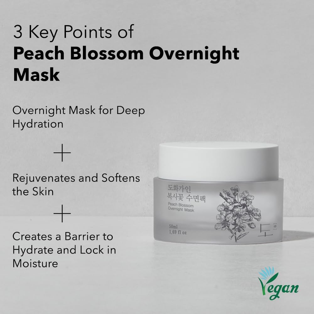 Gentle Peach Blossom Overnight Mask l Vitamin C, Rejuvenating, Hydrating l Product of Korea - 1.69 fl. Oz
